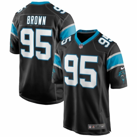 Men's Derrick Brown Black Player Limited Team Jersey