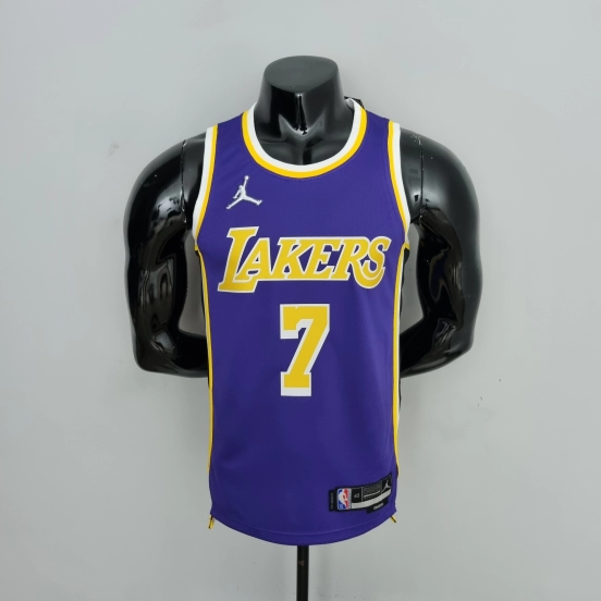 75th Anniversary Anthony #7 Los Angeles Lakers Jordan Purple NBA Jersey