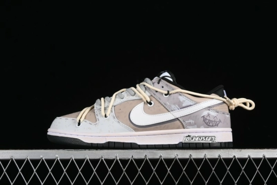 Nike Dunk Low "Joker" Speed Space Breaker White Grey SB Strap Casual Skate Shoes - DD1391-100