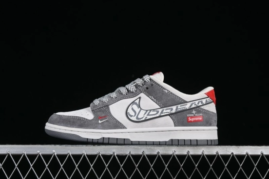 Nike SB Dunk Low Supreme x Stone Island Triple Collaboration Anniversary Custom Low-Top Casual Sneakers - DJ2024-125
