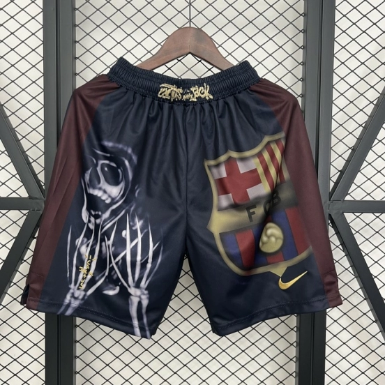 25/26 Barcelona x Cactus Jack Skeleton Home 'Black' Shorts