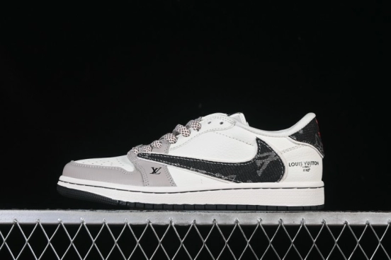 Nike Travis Scott x Fragment Design x Air Jordan 1 Low OG SP AJ1 Low Top Casual Sneakers - JW1188-143