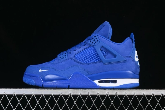 Nike Nigel Sylvester x Air Jordan 4 Retro Blue Collaboration Basketball Shoes - HF4340-400