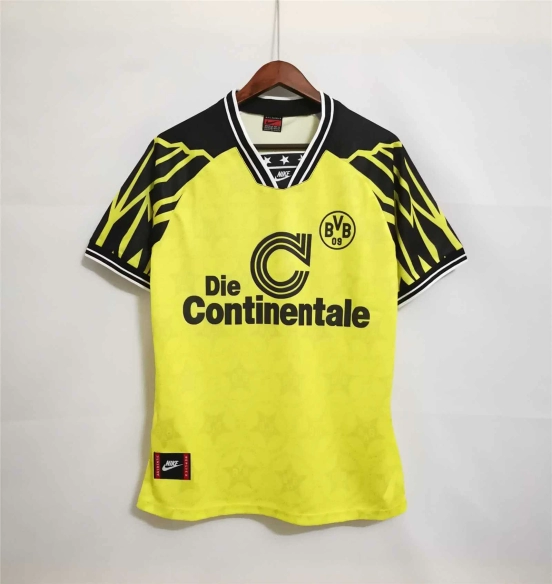 Retro 94/95 Borussia Dortmund Home Yellow Jersey