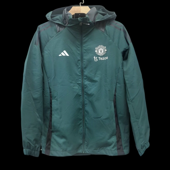 24/25 Manchester United Green Windbreaker