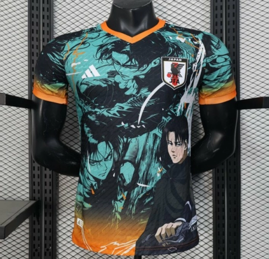 Player Version 2025 Japan Teal with Anime Warrior Jersey